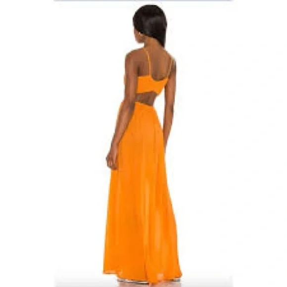 Revolve Indah XS Innocence cutout maxi dress in Sunkist orange Revolve Indah XS Innocence cutout maxi dress in Sunkist orange